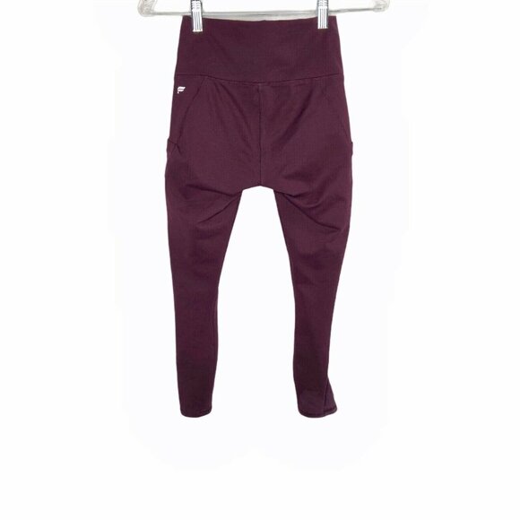Fabletics On-The-Go High-Waisted Legging Womens size XS Color Plum - Picture 4 of 11
